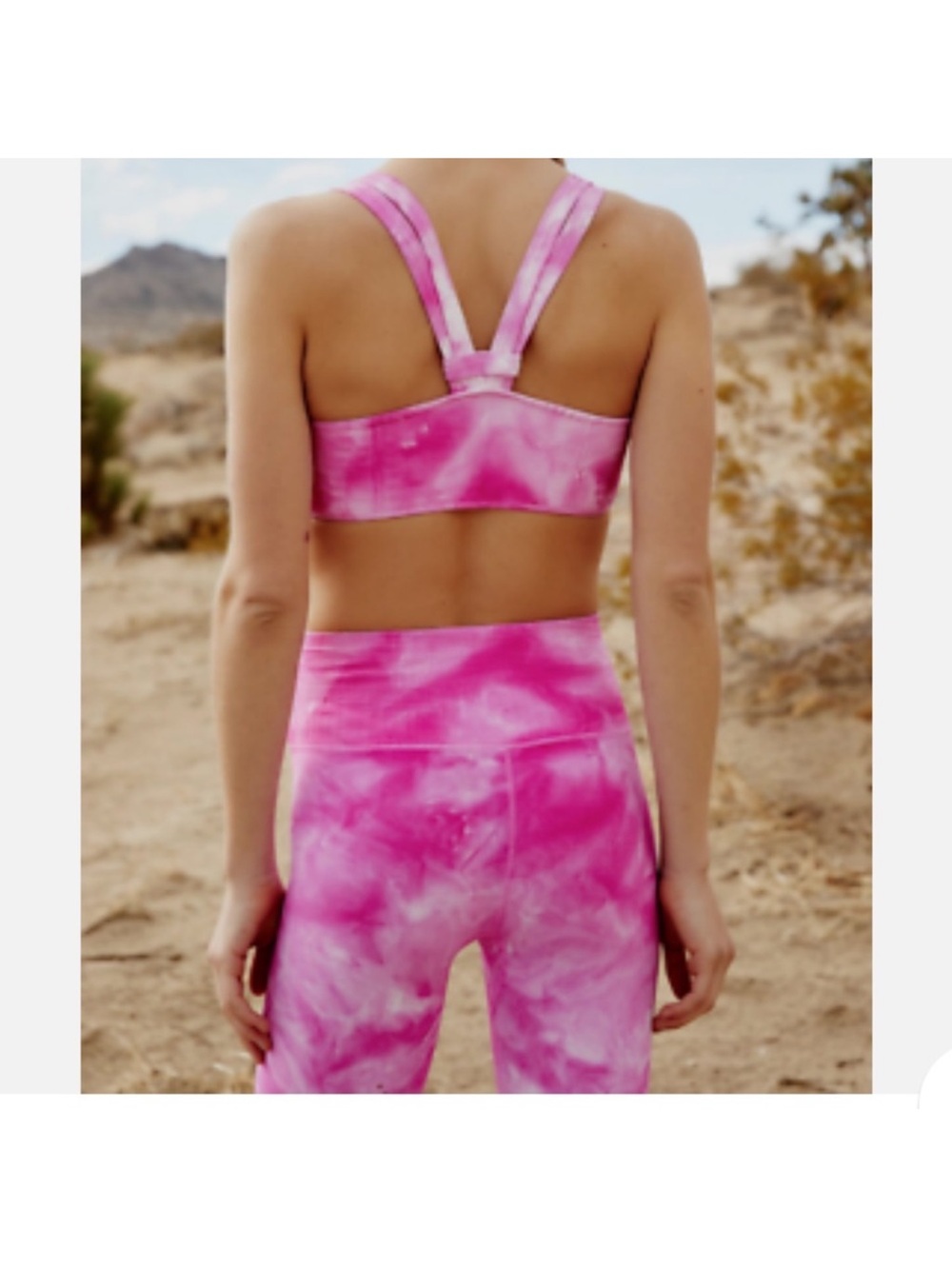 FP Movement by Free People Pink Tie-Dye High-Rise Leggings